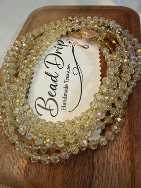 Gold Crystal waist bead